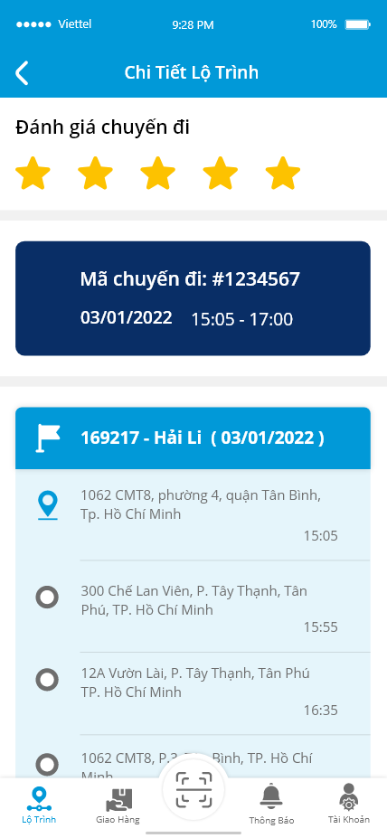 App vận chuyển